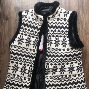 Talbots Snowflake Sweater Vest